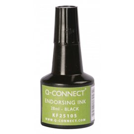 Tusz do pieczątek 28ml CZARNY QC